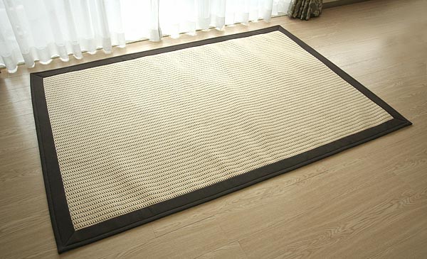 アジアンテイスト ボーダーラグ natural paper rug | ラグマット・玄関マットの通販 DoTheSpace【ドゥ・ザ・スペース】