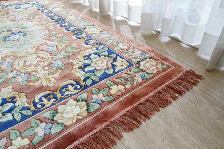 シルク緞通玄関マット 120Line Premium  SKP-4766  91×152cm