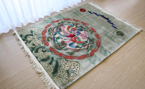 即墨緞通　122×152cm