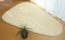 コットンシャギーラグ三角形　cotton shagy rug　tｒｙａｎｇｌｅ