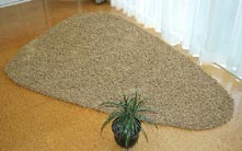 コットンシャギーラグ三角形　cotton shagy rug　tｒｙａｎｇｌｅ