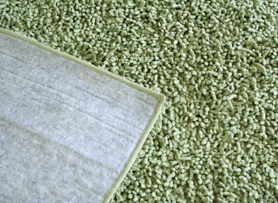 コットンシャギーラグ　グリーン cotton shaggy rug