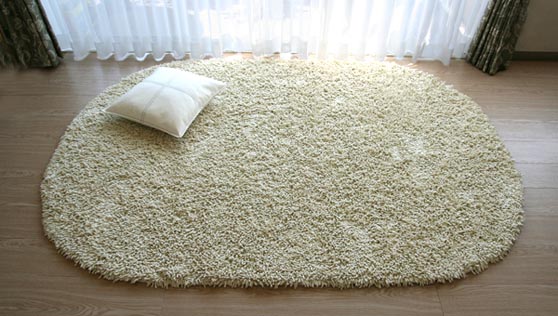 コットンシャギーラグ? 楕円形 cotton shaggy rug oval | ラグマット 