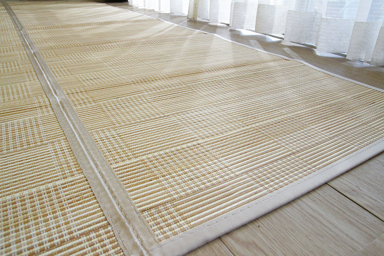 竹ラグ 桂庵　natural taste bamboo rug　ナチュラル