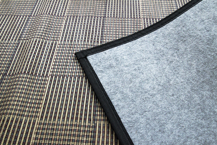 竹ラグ 桂庵　natural taste bamboo rug　ブラック