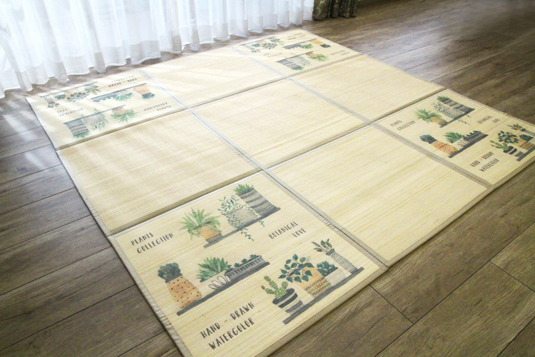 竹ラグ  パキラ natural taste bamboo rug