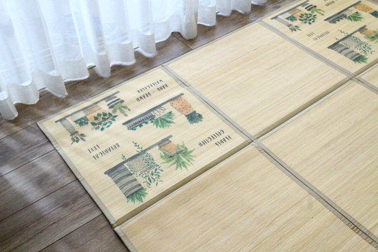 竹ラグ  パキラ natural taste bamboo rug