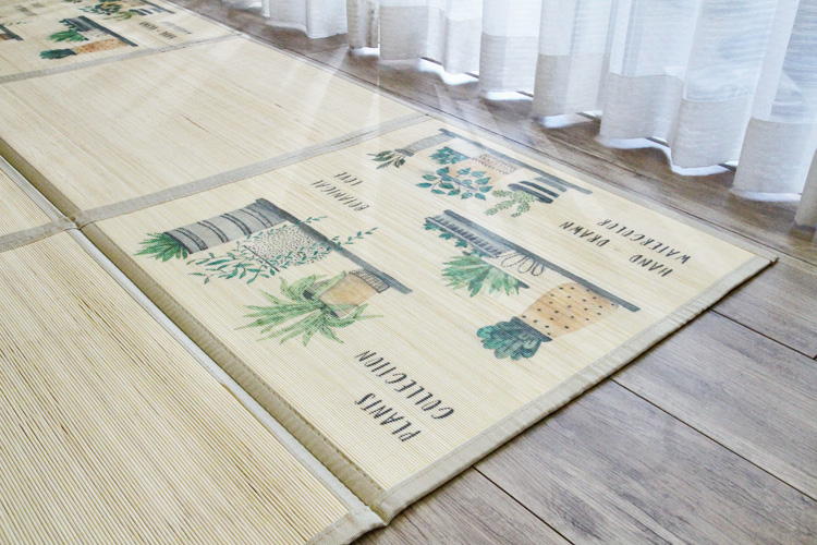 竹ラグ  パキラ natural taste bamboo rug