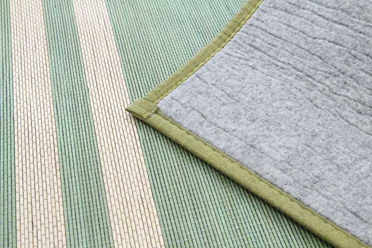 竹ラグ  三河  bamboo rug　グリーン