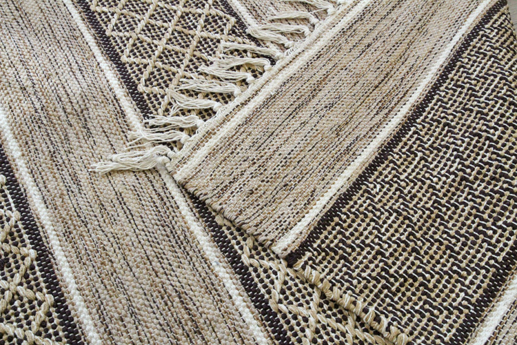 カプール コットンラグ India Cotton Rug 100×120cm ベージュ