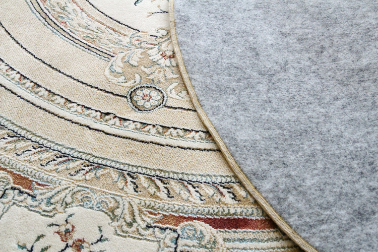 ペルージャ Perugia モケット織りラグ 楕円形 ベージュ