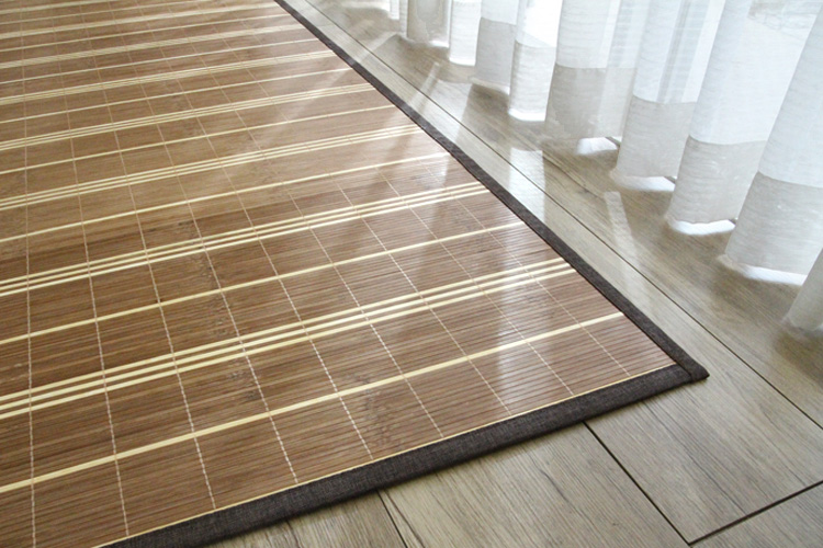 竹ラグ ストリシア　natural taste bamboo rug　ブラウン