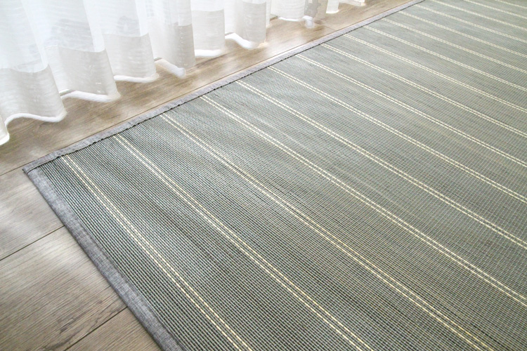 竹ラグ プラージュ　natural taste bamboo rug　グレー