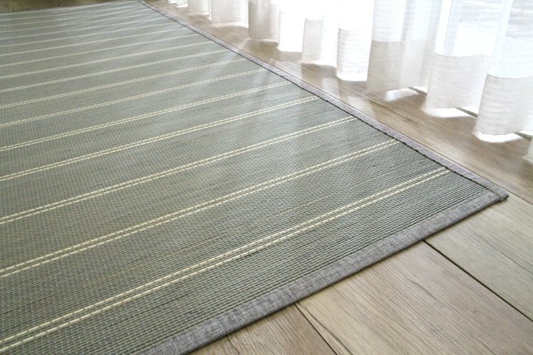 竹ラグ プラージュ　natural taste bamboo rug　グレー