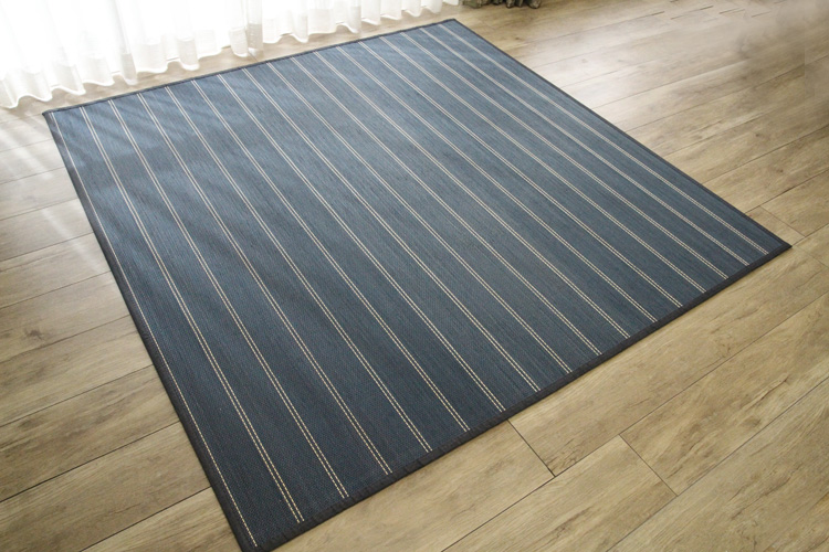 竹ラグ プラージュ　natural taste bamboo rug　ネイビー