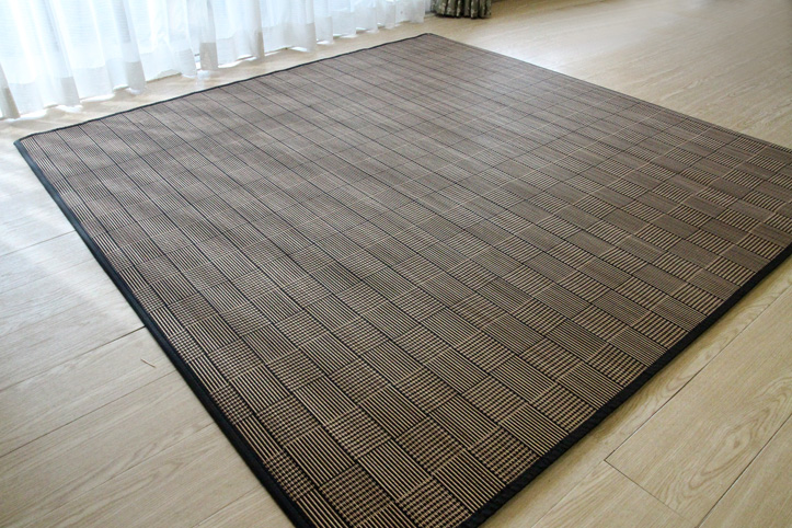 竹ラグ ランサー natural taste bamboo rug　180×180cm