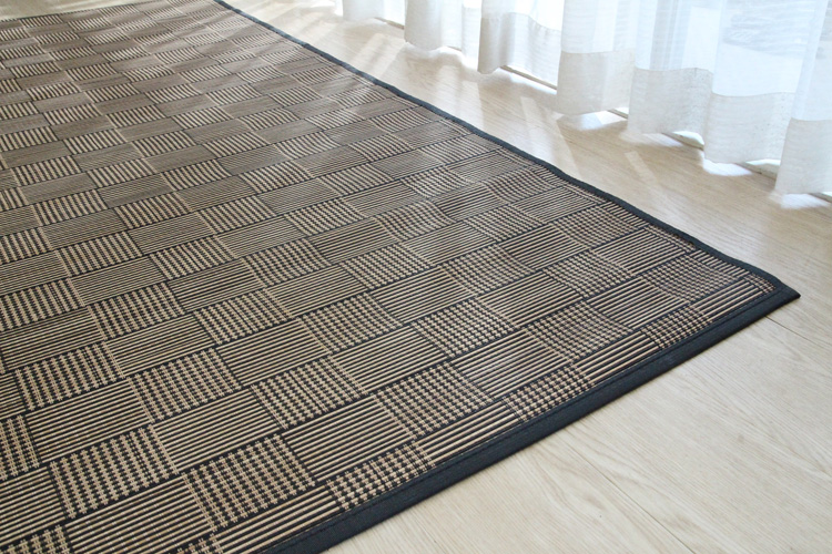 竹ラグ ランサー natural taste bamboo rug　180×180cm