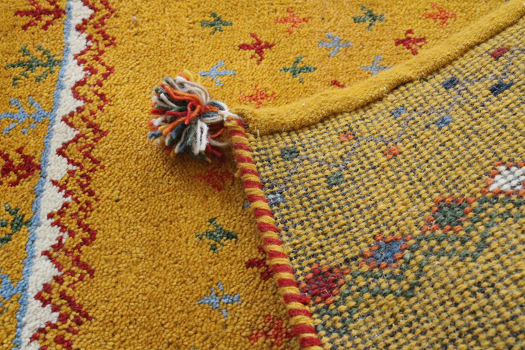 ギャッペ インド製 手織り玄関マット #AC-0058