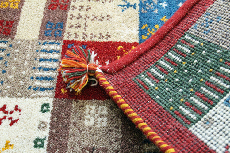 ギャッペ インド製 手織り玄関マット #AC-0121