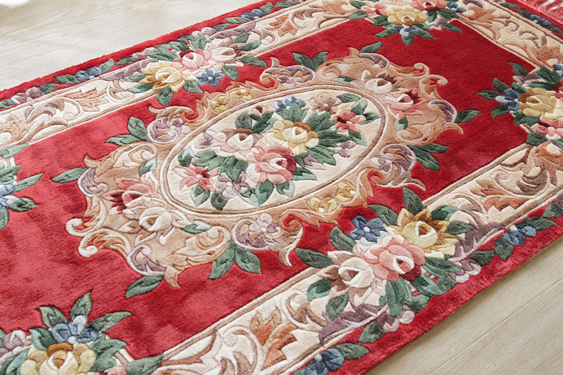 シルク緞通玄関マット 120Line Premium CJT-010