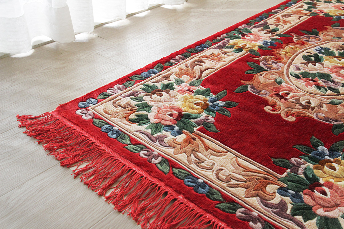 シルク緞通玄関マット 120Line Premium CJT-010