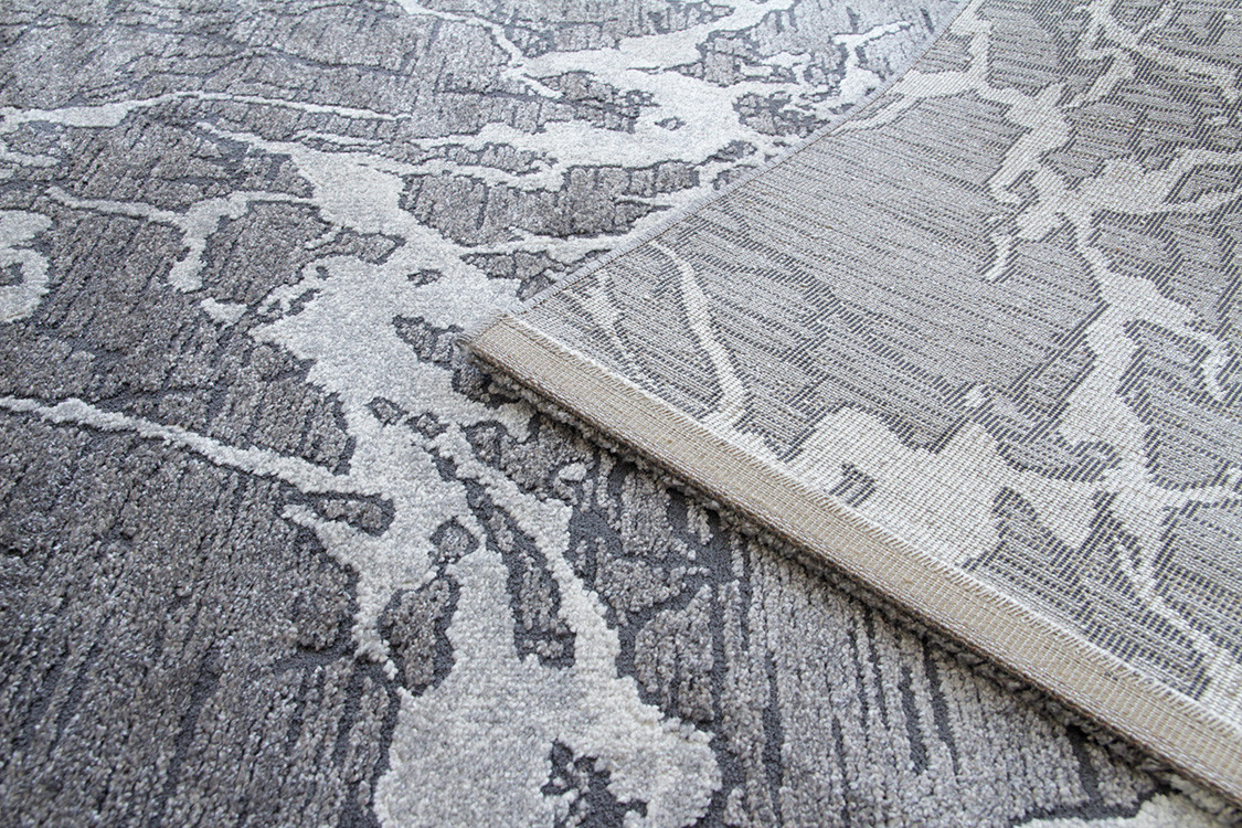 ビアンコ Bianco アートデザインラグ グレー