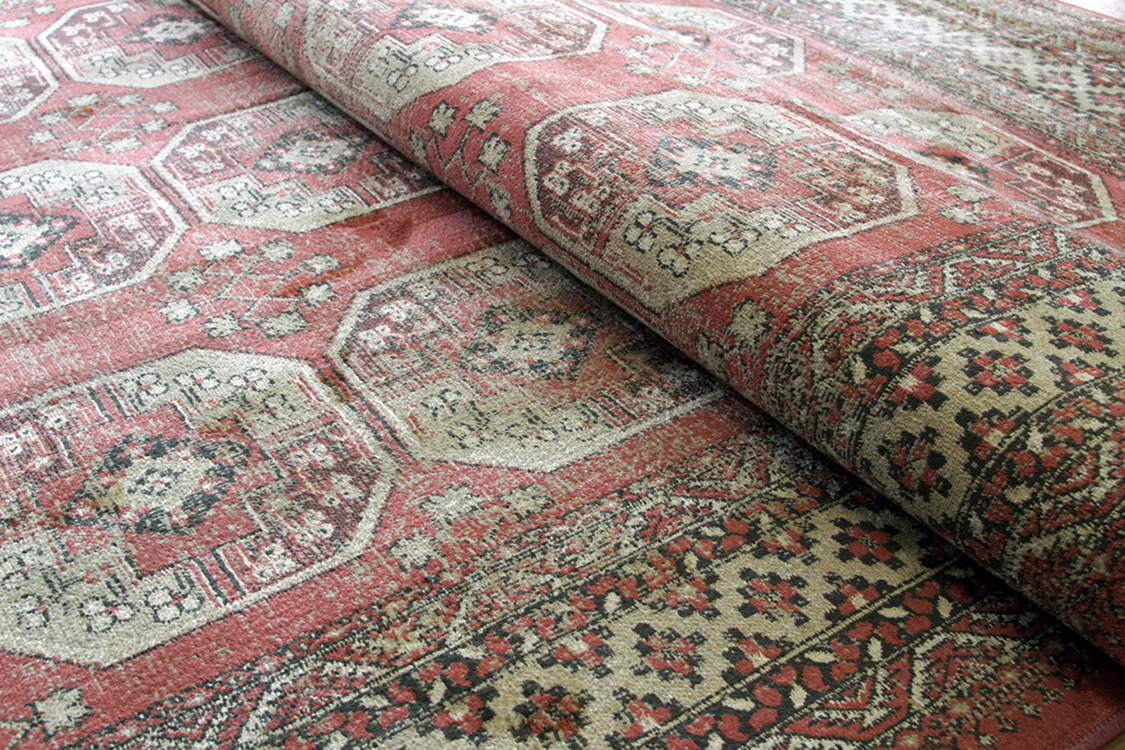 ラホール Lahore ベルギー製 モケット織りラグ　ベージュ