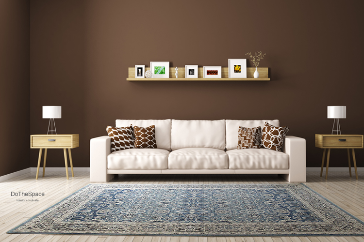 シャンパーニュ Champagne  45万ノット ウイルトン織ラグ ブルー