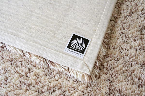 シャギーラグ　マーブル#005　ウール100% wool shaggy rug