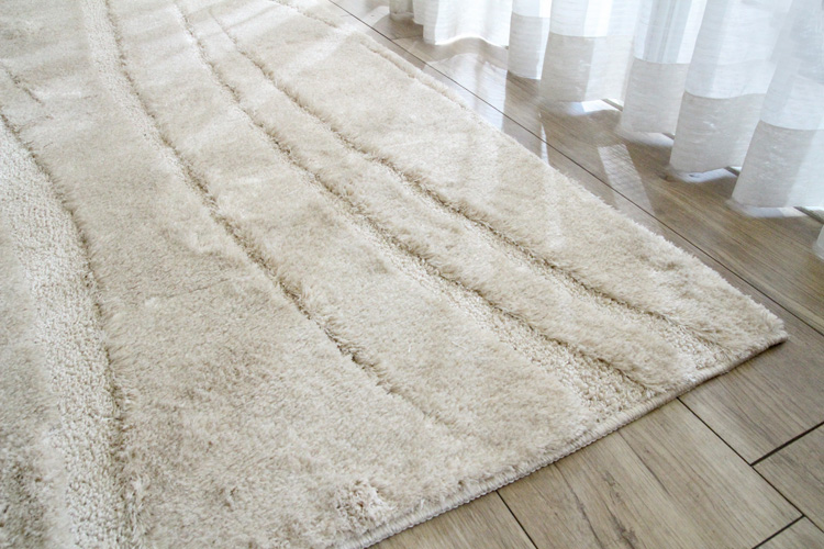 カーペット160x230cm ラグマット北欧 ラグ 洗える 抗菌防臭 #a46 - 7