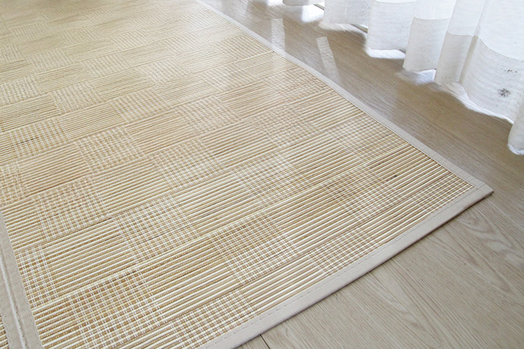 竹ラグ 桂庵　natural taste bamboo rug　ナチュラル