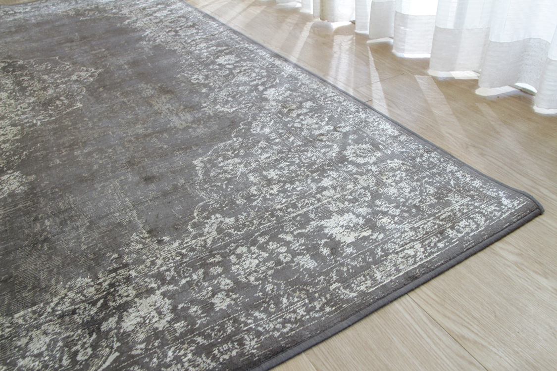 ブラウン リオン Lyon ベルギー製 モケット織りラグ ブラウン