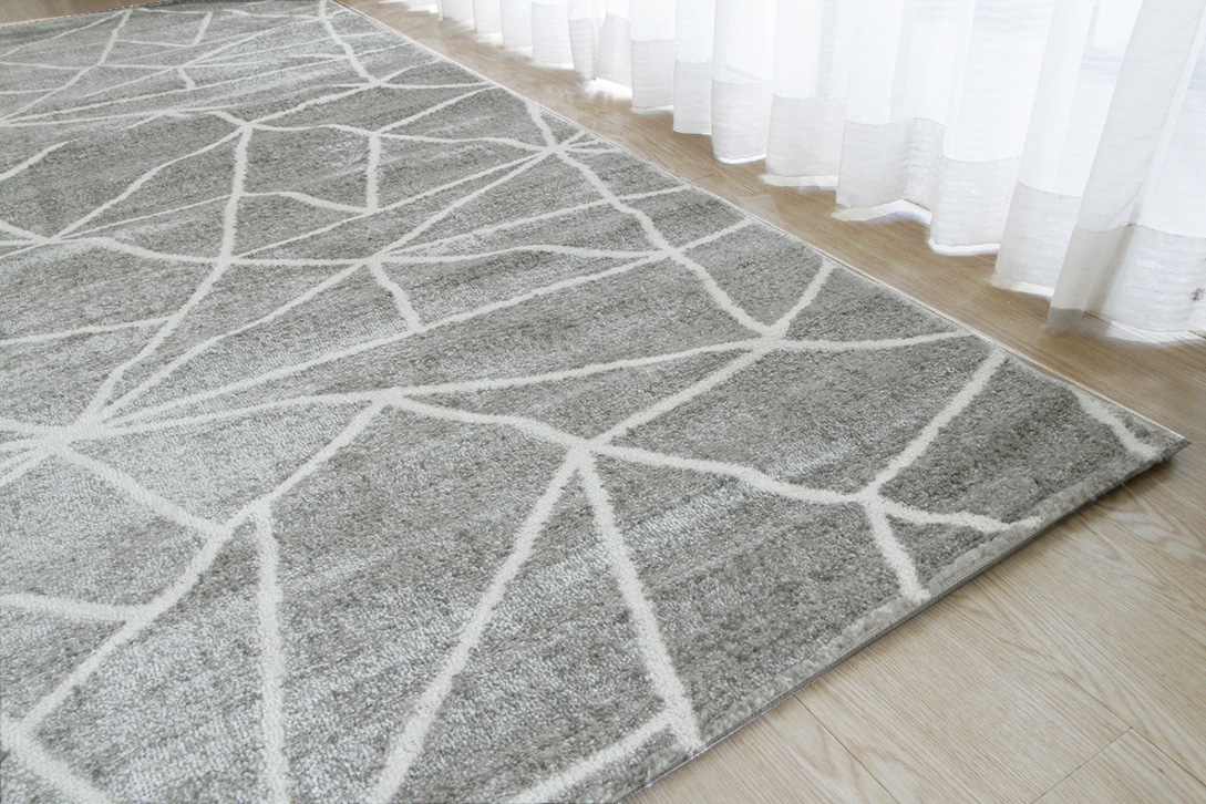 グレー エクレール ÉCLAIR モダンデザインラグ グレー